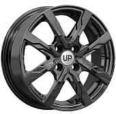 Литой диск Wheels UP Up122 6x15 4x100 ET 40 Dia 60.1 (черный с полированной лицевой частью)