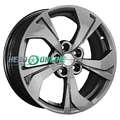 Литой диск Khomen KHW1724 7x17 5x108 ET 33 Dia 60.1 (черный глянцевый)