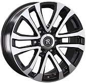 Литой диск Replay TA10 7.5x17 6x139.7 ET 36 Dia 100.1 (чёрный глянцевый с полированной лицевой частью)