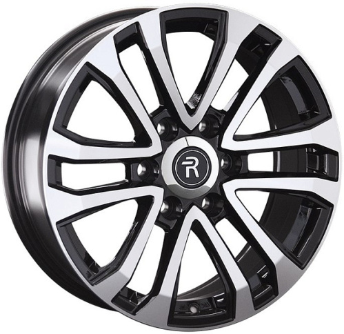Replay TA10 7.5x17 6x139.7 ET 36 Dia 100.1 (чёрный глянцевый с полированной лицевой частью)