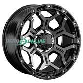 Литой диск LS FlowForming RC68 9x20 6x139.7 ET 20 Dia 106.1 (чёрный глянцевый с полированной лицевой частью)