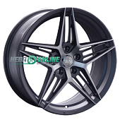 Литой диск LS Wheels LS1262 8x18 5x114.3 ET 45 Dia 67.1 (серебристый матовый с полированной лицевой частью)