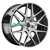Литой диск LS Forged LS FG43 9.5x20 5x130 ET 35 Dia 84.1 (черный матовый с полированным ободом)