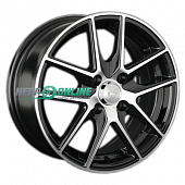 Литой диск LS Wheels LS771 6x14 4x98 ET 35 Dia 58.6 (чёрный глянцевый с полированной лицевой частью)