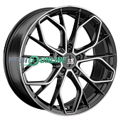 Литой диск LS FlowForming RC71 8.5x20 5x108 ET 40 Dia 63.3 (чёрный глянцевый с полированной лицевой частью)