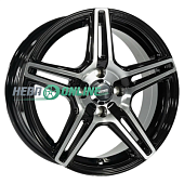 Литой диск Megami MGM-38 6.5x15 4x98 ET 35 Dia 58.6 (серебристый темный c полированной лицевой частью)