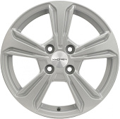 Литой диск Khomen KHW 1502 6x15 4x100 ET 50 Dia 60.1 (черный с полировкой)