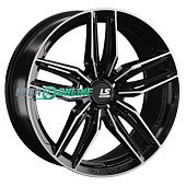 Литой диск LS FlowForming RC54 8x18 5x114.3 ET 40 Dia 67.1 (чёрный глянцевый с полированной лицевой частью)