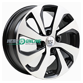 Литой диск RST R 005 6x15 4x100 ET 48 Dia 54.1 (чёрный с полированной лицевой частью)