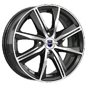 Литой диск КиК Арнар (КС890) 7x17 5x108 ET 50 Dia 63.35 (серебристый темный)