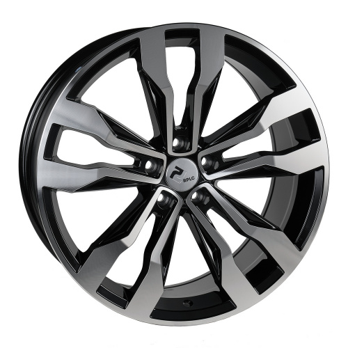 Диски RPLC-Wheels VW97 9x20 5x112 ET 33 Dia 66.6 (черный с полированной лицевой частью)