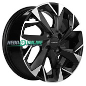 Литой диск Khomen KHW1402 5.5x14 4x98 ET 35 Dia 58.5 (серый с полированной лицевой частью)