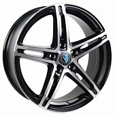 Литой диск Venti 1518 6x15 4x100 ET 40 Dia 60.1 (черный глянцевый)