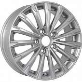 Литой диск KDW KD1610 6.5x16 5x114.3 ET 50 Dia 66.1 (серебристый полированный)