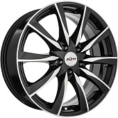 Литой диск X Trike X-120 7x17 5x114.3 ET 45 Dia 67.1 (черный с полированной лицевой частью)