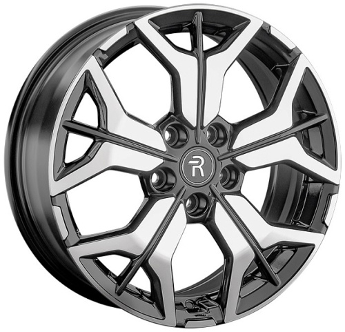 Replay CHG8 7x17 5x110 ET 45 Dia 67.1 (чёрный глянцевый с полированной лицевой частью)