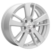 Литой диск Khomen KHW 1704 7x17 5x114.3 ET 38 Dia 67.1 (серый с полированной лицевой частью)