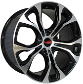 Литой диск LegeArtis Concept B515 10x20 5x120 ET 40 Dia 74.1 (чёрный глянцевый с полированной лицевой частью)