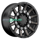 Литой диск LS FlowForming RC87 9x17 5x150 ET 25 Dia 110.1 (черный матовый со светло-бронзовыми лучами)