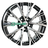 Литой диск RST R 207 6.5x17 5x108 ET 33 Dia 60.1 (чёрный с полированной лицевой частью)
