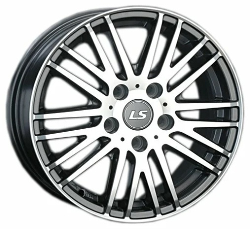 LS Wheels LS314 6.5x16 4x100 ET 45 Dia 73.1 (серый темный глянцевый полностью полированнный)