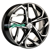 Литой диск Khomen KHW1716 7x17 5x108 ET 40 Dia 54.1 (серый с полированной лицевой частью)